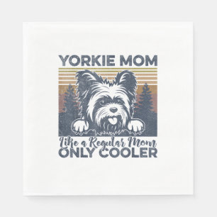 Vrouwen Yorkie Mom _Yorkshire Mama Dog Moederdag Servet
