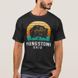 Vrouwen Youngstown Sunset Ohio Souvenir VNe T-shirt