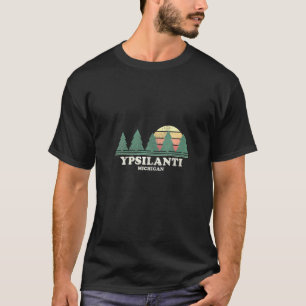 Vrouwen Ypsilanti Mi Throwback Retro 70s T-shirt