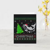 Vrouwen Zalm Kerstboom Lighting Ugly Christmas Sw Kaart (Gele Bloem)