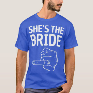 Vrouwen Ze is de bruid T-shirt