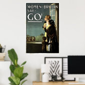 Vrouwen zeggen GO  Poster (Thuiskantoor)
