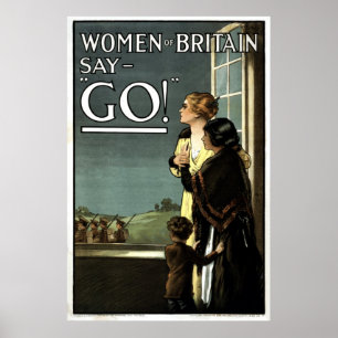 Vrouwen zeggen GO  Poster