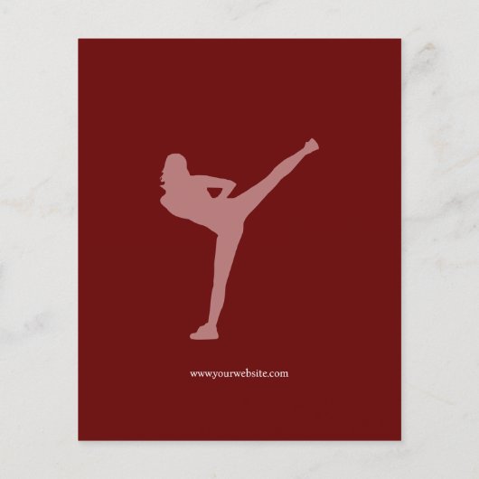 Vrouwen zelfverdediging klassen flyer (Achterkant)