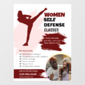 Vrouwen Zelfverdediging klassen Window Cling Raamsticker (Vel)