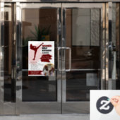 Vrouwen Zelfverdediging klassen Window Cling Raamsticker (Kantoordeur)