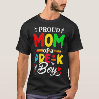 Vrouwen zetten de eerste dag van een pre-K-jochybr T-shirt