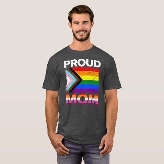 Vrouwen zetten moeder Transgender Pride Lesbische  T-shirt (Voorkant volledig)