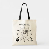 Vrouwen zien een portret. Volg me Tote Bag (Achterkant)