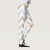 Vrouwen Zigzag Tan/Beige/Light Blue Leggings (Rechts)