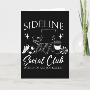 Vrouwen Zijlijn Sociale Club Voetbal Moeder Game D Kaart