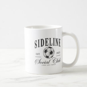 Vrouwen Zijlijn Sociale Club Voetbal Moeder Game D Koffiemok