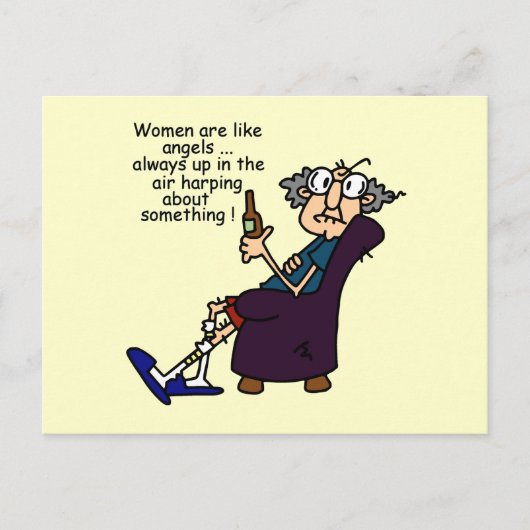 Vrouwen zijn als engelen briefkaart (Voorkant)