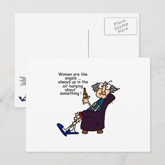 Vrouwen zijn als engelen briefkaart (Voorkant / Achterkant)