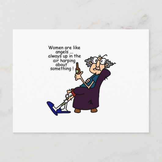 Vrouwen zijn als engelen briefkaart (Voorkant)