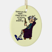 Vrouwen zijn als engelen keramisch ornament (Rechts)