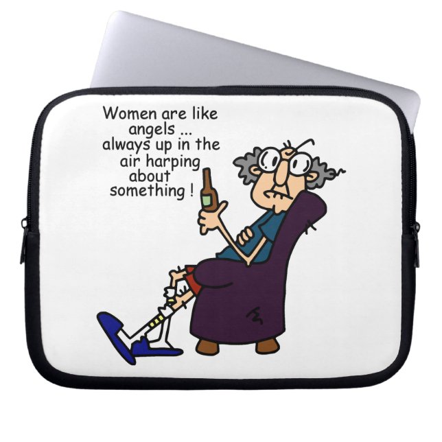 Vrouwen zijn als engelen laptop sleeve (Voorkant)
