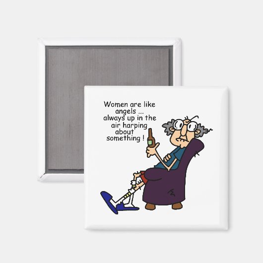 Vrouwen zijn als engelen magneet (Voorkant / Achterkant)
