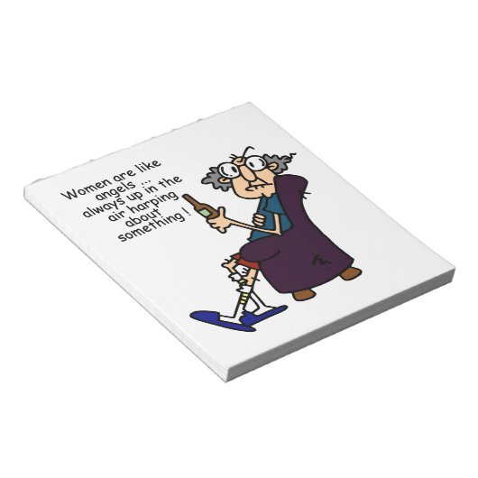 Vrouwen zijn als engelen notitieblok (Schuin)