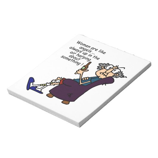 Vrouwen zijn als engelen notitieblok (Linkerzijde)