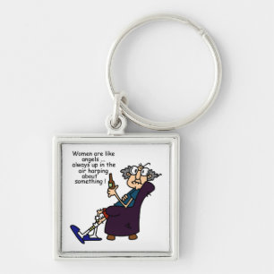 Vrouwen zijn als engelen sleutelhanger