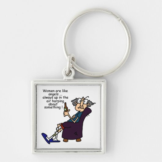 Vrouwen zijn als engelen sleutelhanger (Voorkant)