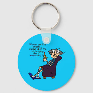 Vrouwen zijn als engelen sleutelhanger