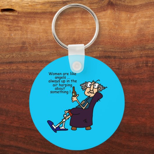Vrouwen zijn als engelen sleutelhanger (Voorkant)
