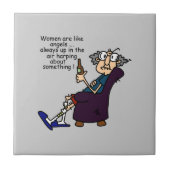 Vrouwen zijn als engelen tegeltje (Voorkant)