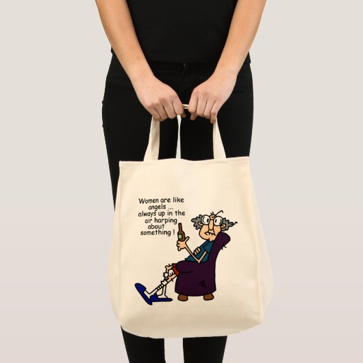 Vrouwen zijn als engelen tote bag (Voorkant (product))