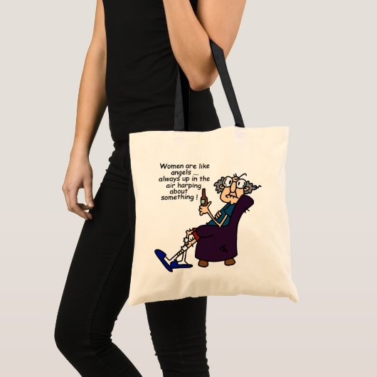 Vrouwen zijn als engelen tote bag (Voorkant (product))