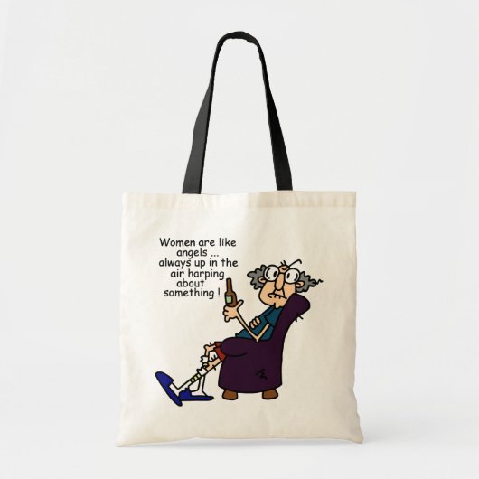 Vrouwen zijn als engelen tote bag (Voorkant)