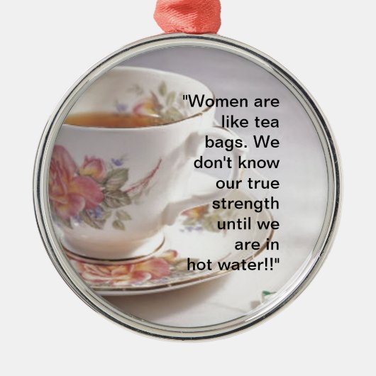 Vrouwen zijn als... metalen ornament (Voorkant)