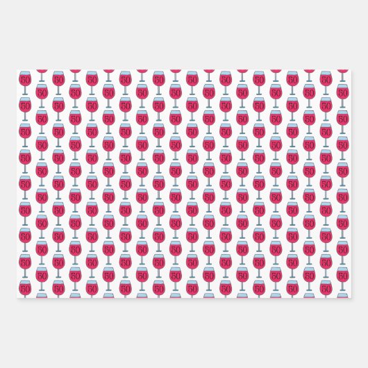 Vrouwen zijn als wijnpakjes van 50e verjaardag inpakpapier vel (Voorkant 3)