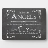 Vrouwen zijn Angels-A gesimuleerd karton Fotoplaat (voorkant)