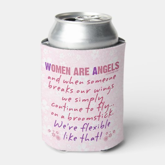 Vrouwen zijn Angels Blikjeskoeler (Blikje Voorkant)