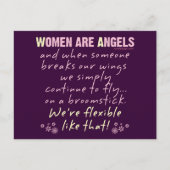 Vrouwen zijn Angels Briefkaart (Voorkant)