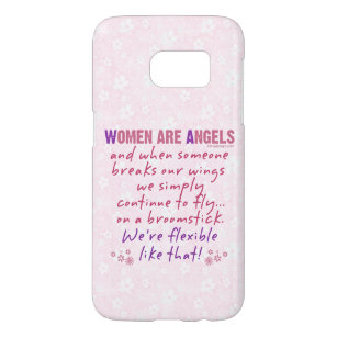 Vrouwen zijn Angels Funny Quote Samsung Galaxy S7 Hoesje