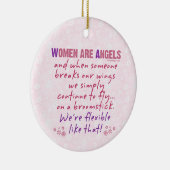 Vrouwen zijn Angels Keramisch Ornament (Rechts)