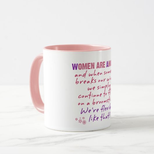 Vrouwen zijn Angels Mok (Voorkant links)