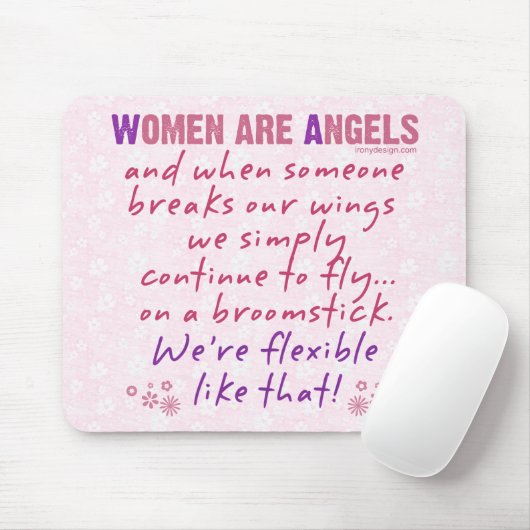 Vrouwen zijn Angels Muismat (Met muis)