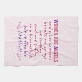 Vrouwen zijn Angels Theedoek (Horizontaal)