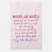Vrouwen zijn Angels Theedoek (Verticaal)