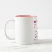 Vrouwen zijn Angels Tweekleurige Koffiemok (Links)