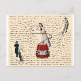 Vrouwen zijn de baas over de wereld briefkaart