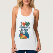 Vrouwen zijn dol op Clearwater Beach Tanktop (Voorkant)