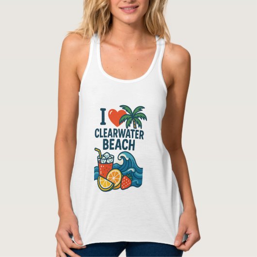 Vrouwen zijn dol op Clearwater Beach Tanktop (Voorkant)