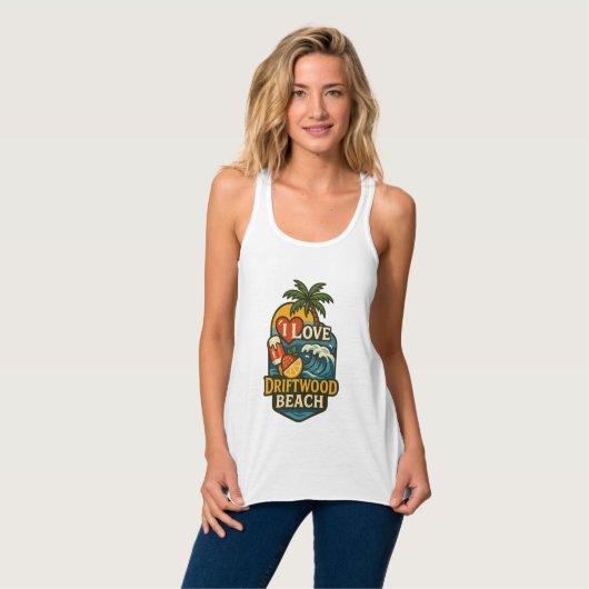 Vrouwen zijn dol op Driftwood Beach Tanktop (Volledige Voorkant)