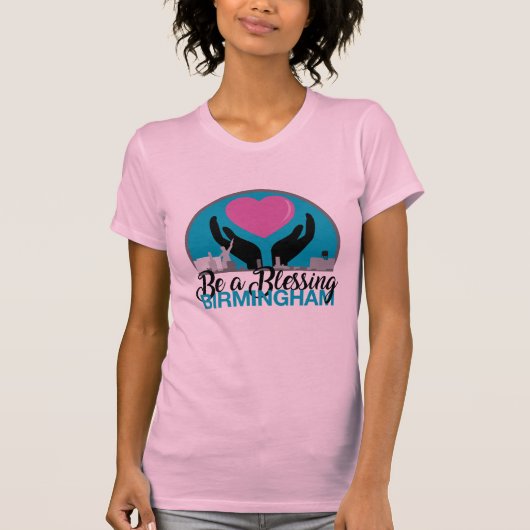 Vrouwen zijn een 'Blessing Fine Jersey Light T-Shi T-shirt (Voorkant)