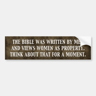 Vrouwen zijn geen eigendom bumpersticker